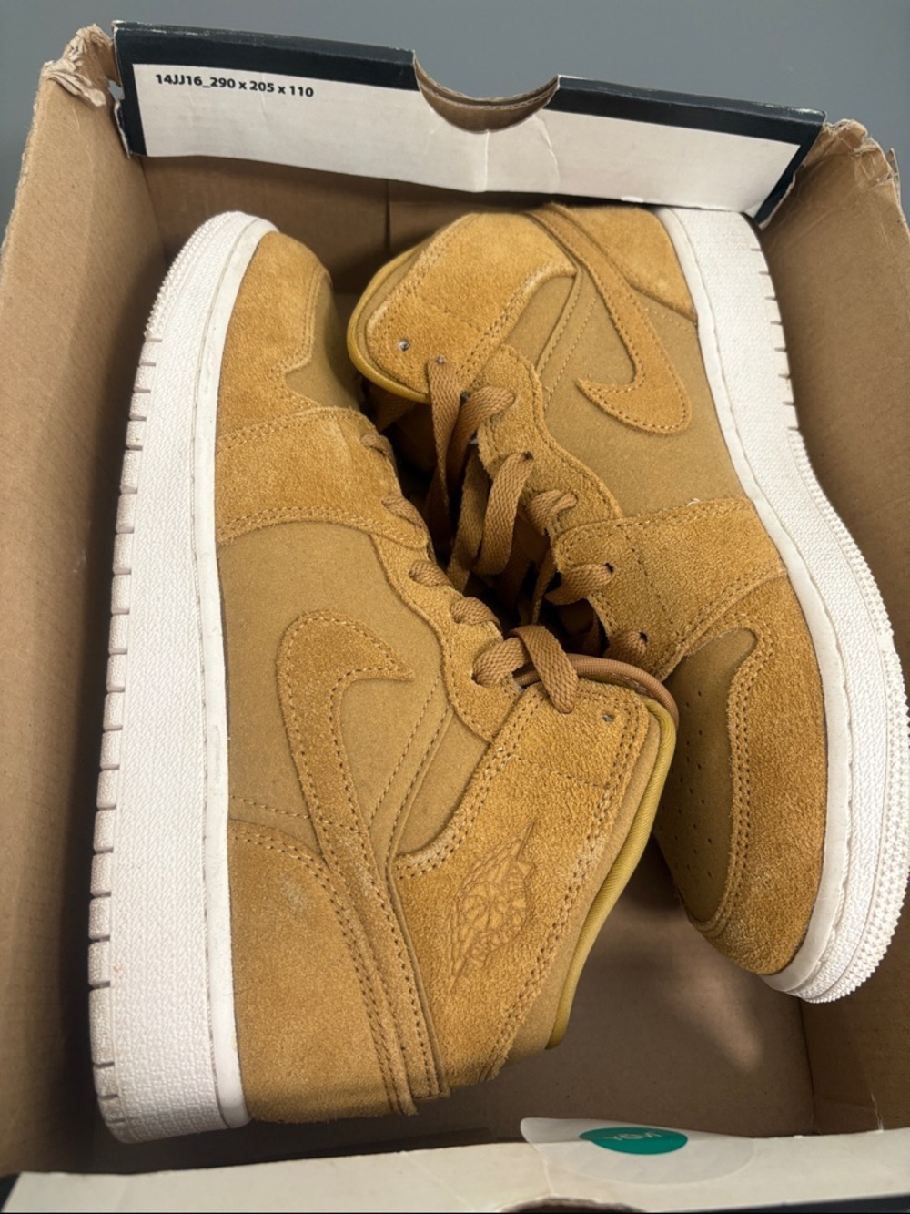 Air Jordan 1 Retro Mid GS 'Golden Harvest